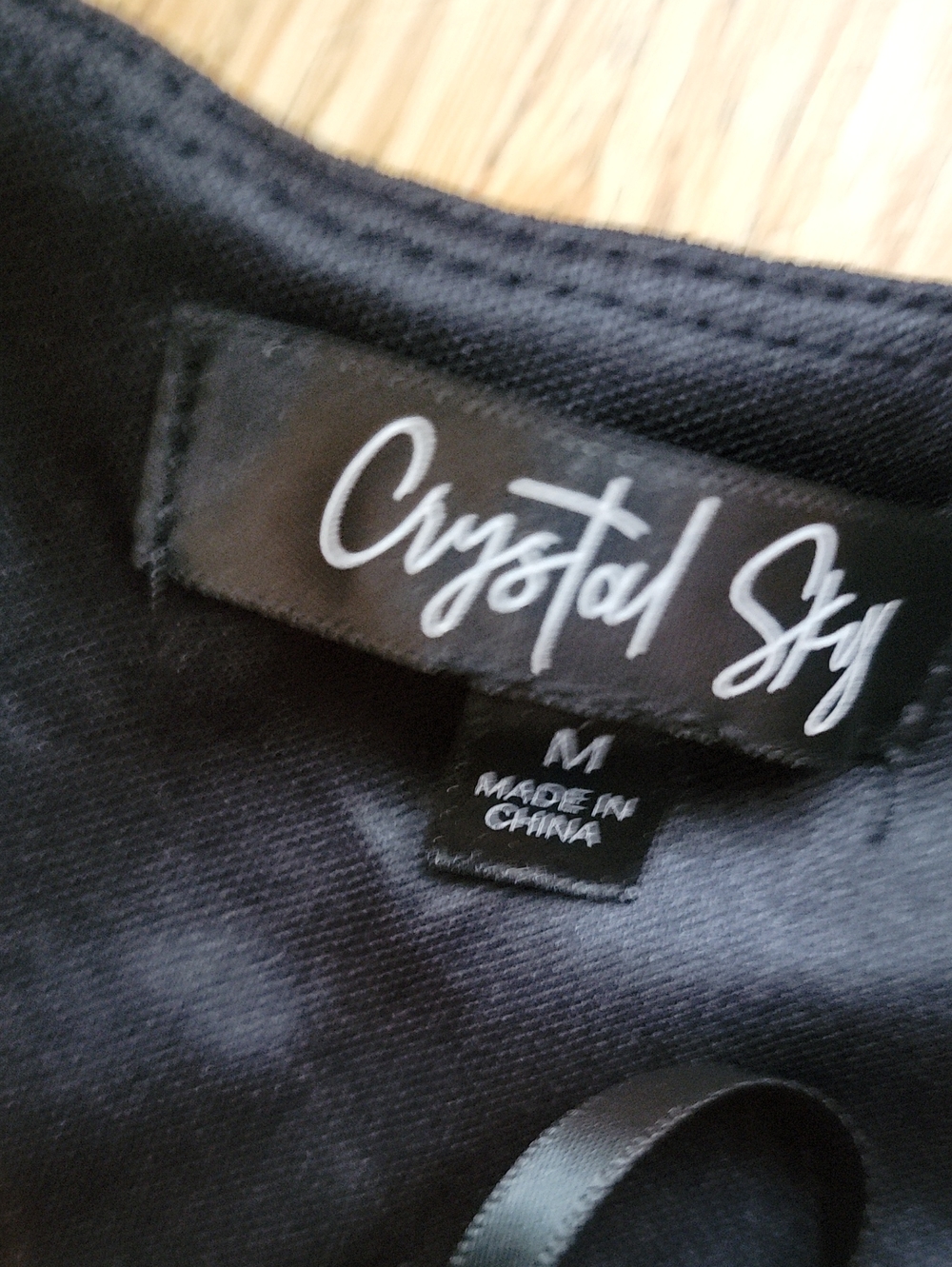 Crystal Sky Black Spaghetti-Strap Wide-Leg Jumpsuit - Picture 8 of 10